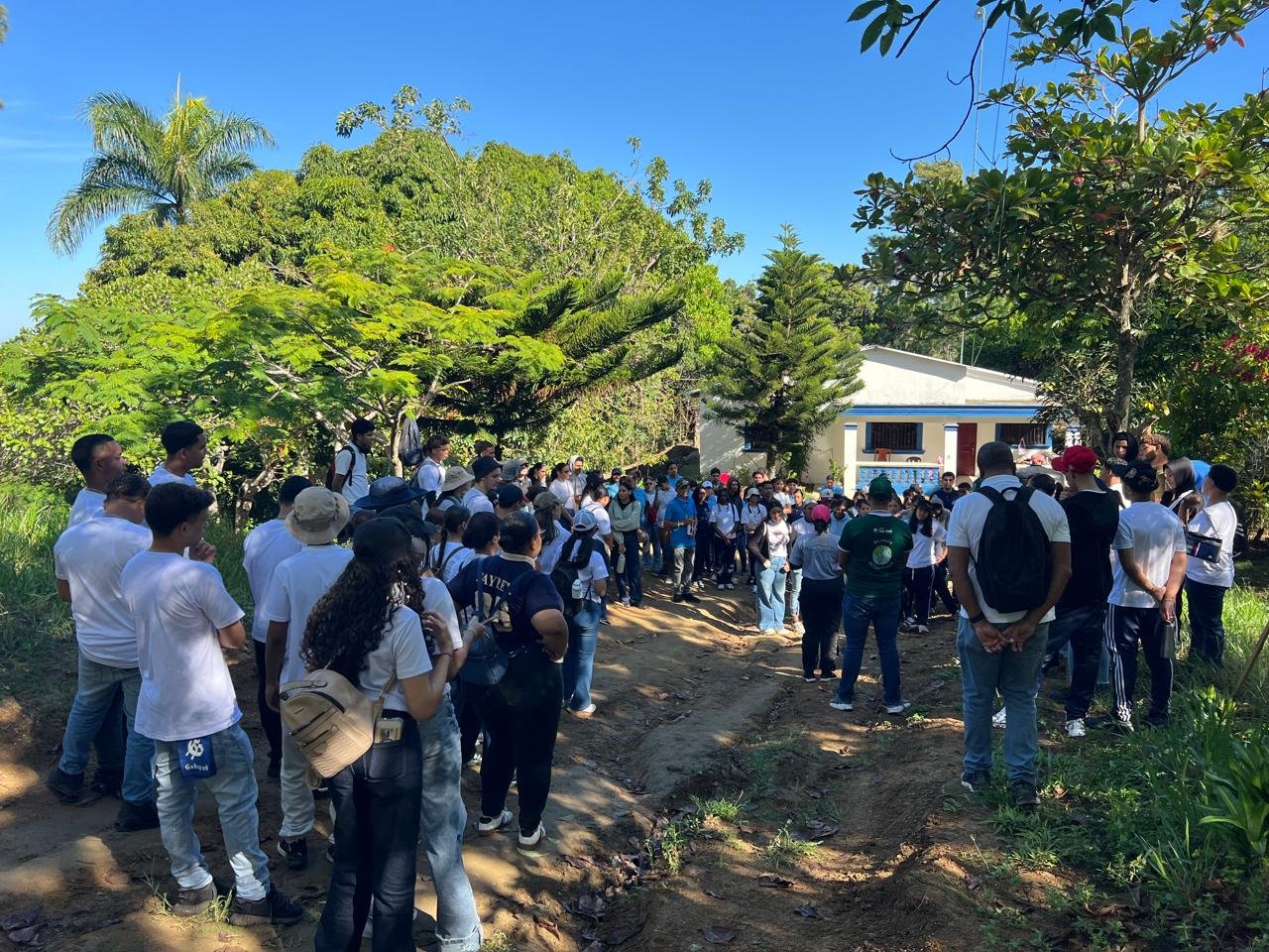 Estudiantes y docentes durante la jornada de reforestación del 9 de octubre de 2026, foto 3